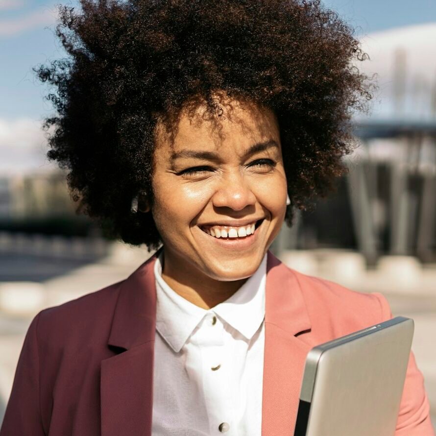 Afro Business Woman Portrait